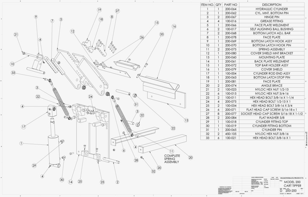 Replacement Cart Lifter Parts Diamondback Products